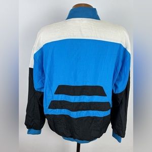 Vintage 90s CHRISTIAN DIOR Monsieur Track Jacket L Color Block Nylon Pullover